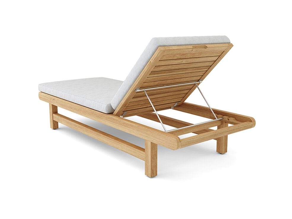 Садовая кровать с откидной спинкой из тикового дерева Walters Resort ARCH-00048499 - Вид №2