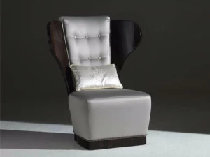 Rozzoni Стеганое кресло с подголовником, обитое тканью Milano Mi-194