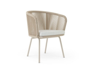 Веревочный садовый стул с подлокотниками