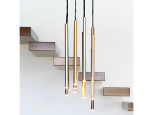 Окрашенный металлический подвесной светильник