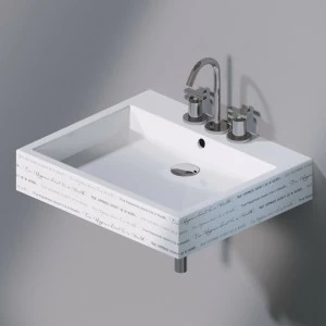 L255420 Подвесная раковина настенная прямоугольная A. e T. Italia  белая