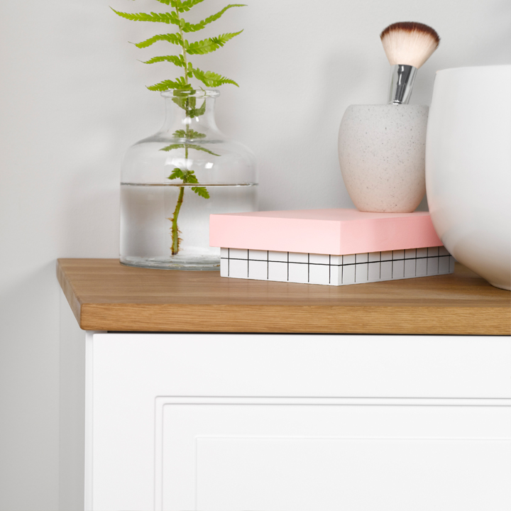 20071250 Шкаф Для Умывальника 800 Белая Рама, Мягкое Закрытие Westerbergs Белый  - Вид №3