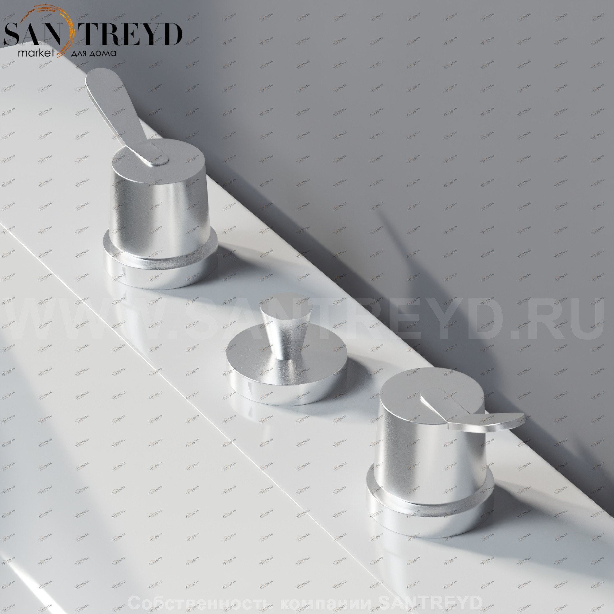 Agape FEZ Смеситель для биде хромированный матовый ARUBB08000SCSP