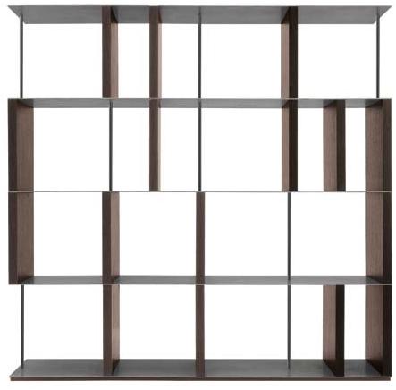 JESSE Отдельно стоящий открытый книжный шкаф из железа и дерева sun-id-1456708 - Вид №1