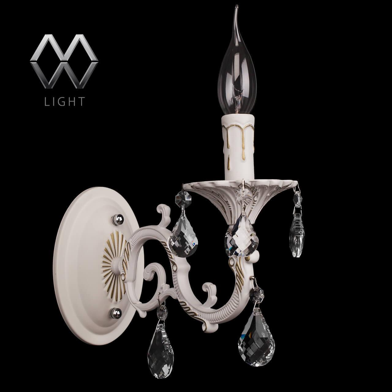 Бра металлическое белое "Свеча 2" 301024501 MW-LIGHT СВЕЧА 00-3927870 Белый  - Вид №1