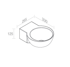 L266T0RPV1 .100 Подвесная раковина круглая A. e T. Italia SPOT Белый глянцевый AeT ITALIA - Вид №1