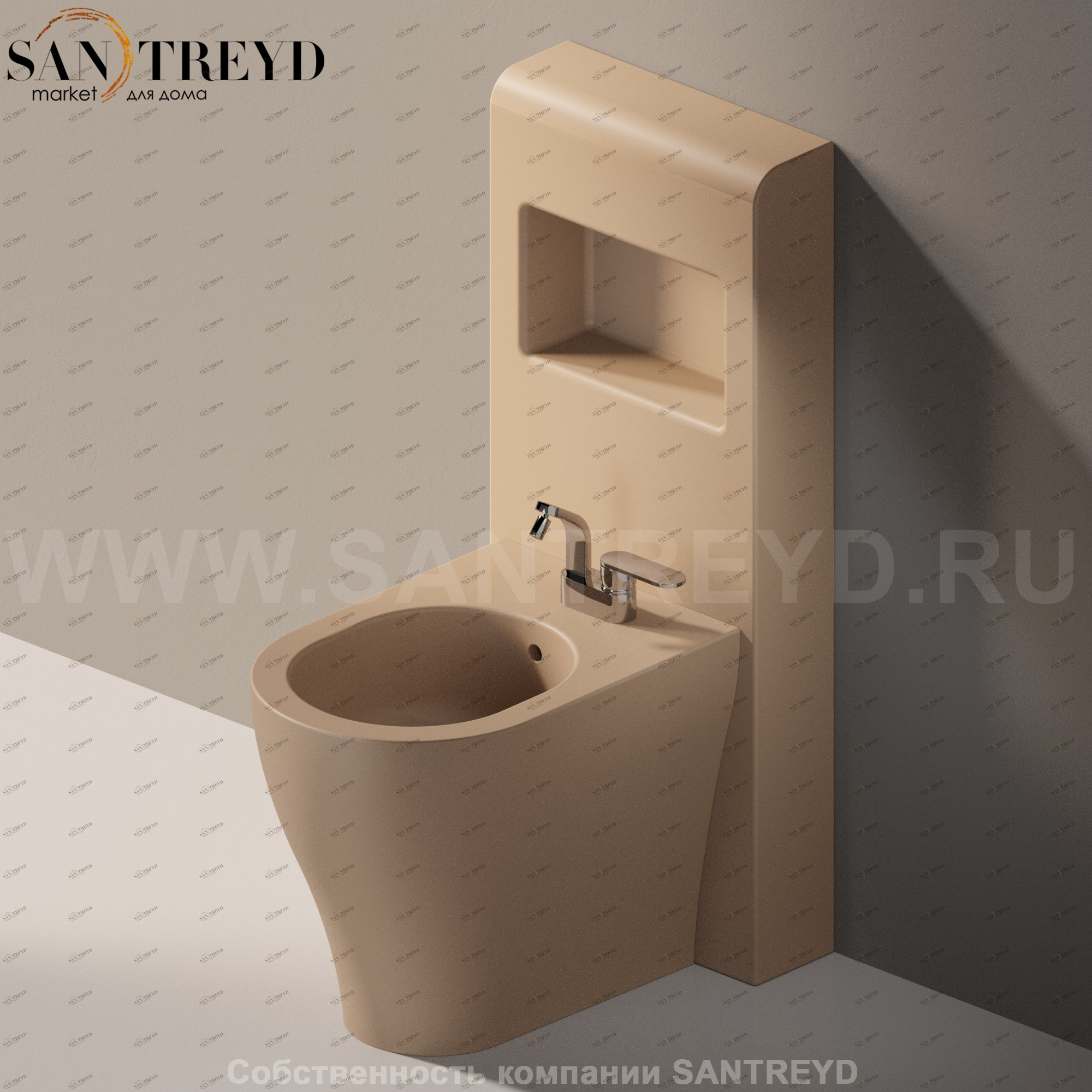 TR409004 Биде напольное Niagara Ceramica Flaminia