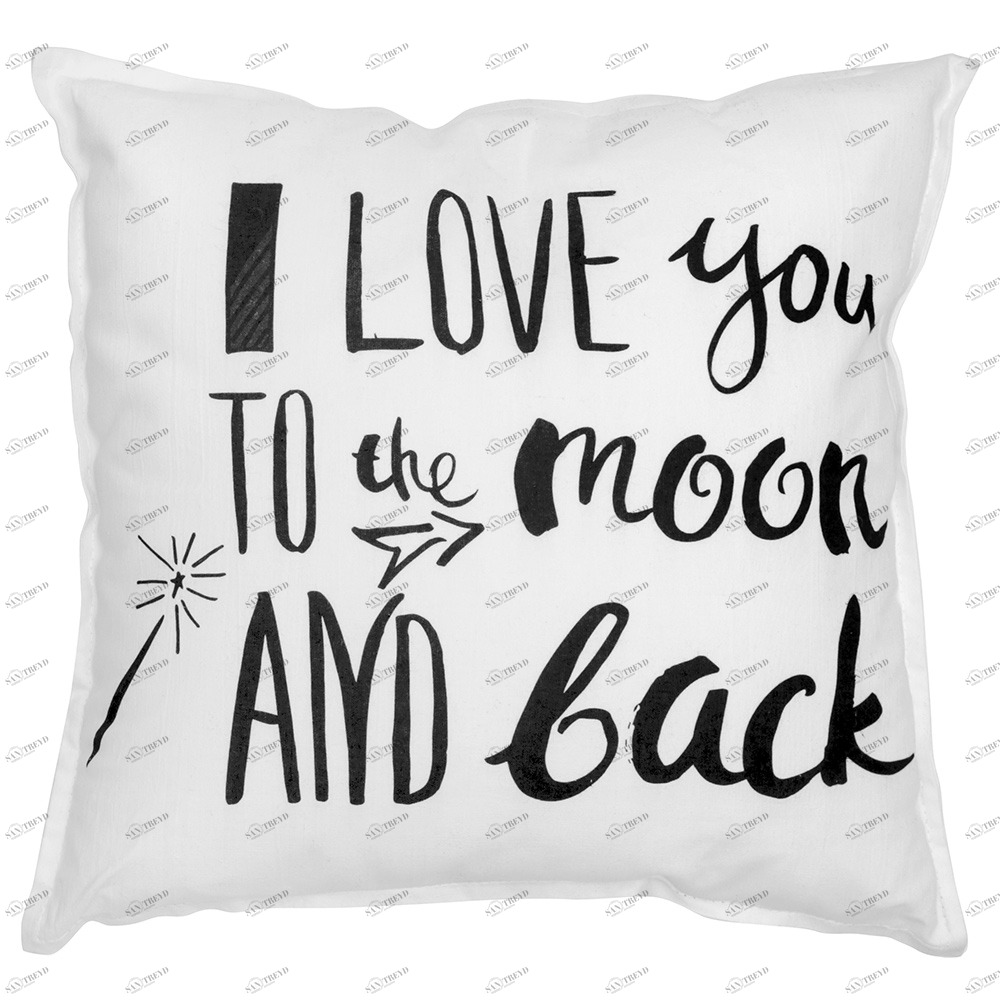 Наволочка I Love You VAMVIGVAM  281820 Белый;черный Santreyd 