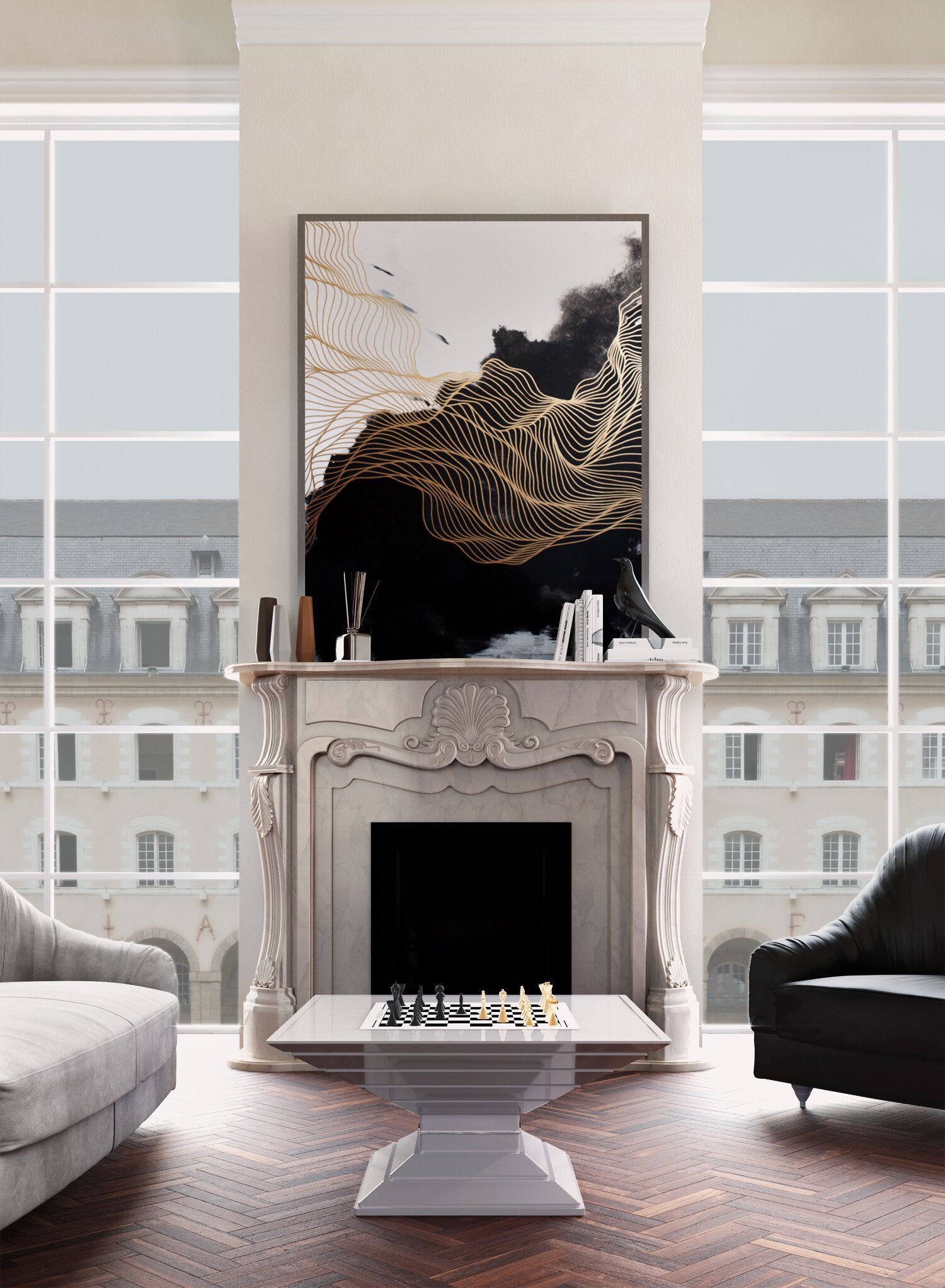 Квадратный шахматный стол Vismara Design SCACCOMATTO ARCH-00108414 - Вид №5