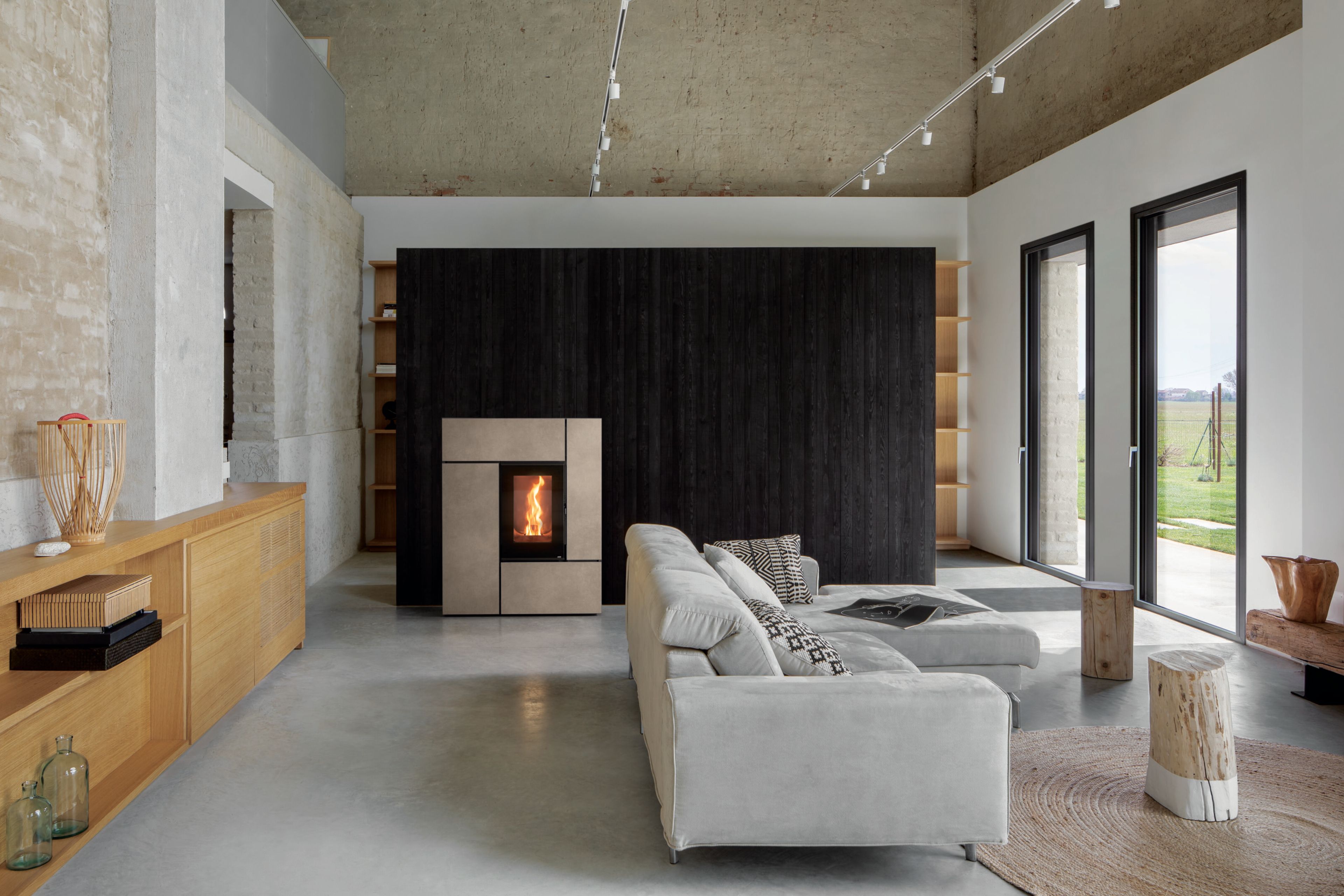 Порошковое покрытие стальная пеллетная печь MCZ FEEL ARCH-00018624 - Вид №1