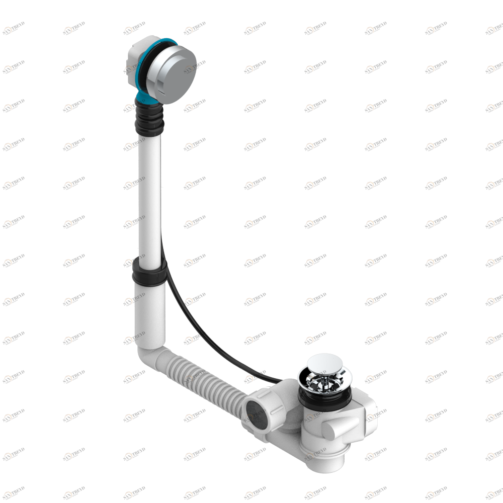 G5A-302 Перелив GEBERIT для ванны. Регулируемая высота : от 165 мм до 390 мм регулируемый вынос: от 110мм до 230мм - европейская модель - выпуск Ø 40 мм поставляется со стильный ручкой управления Thg-paris Nano Хром G5A-302 CAT.A