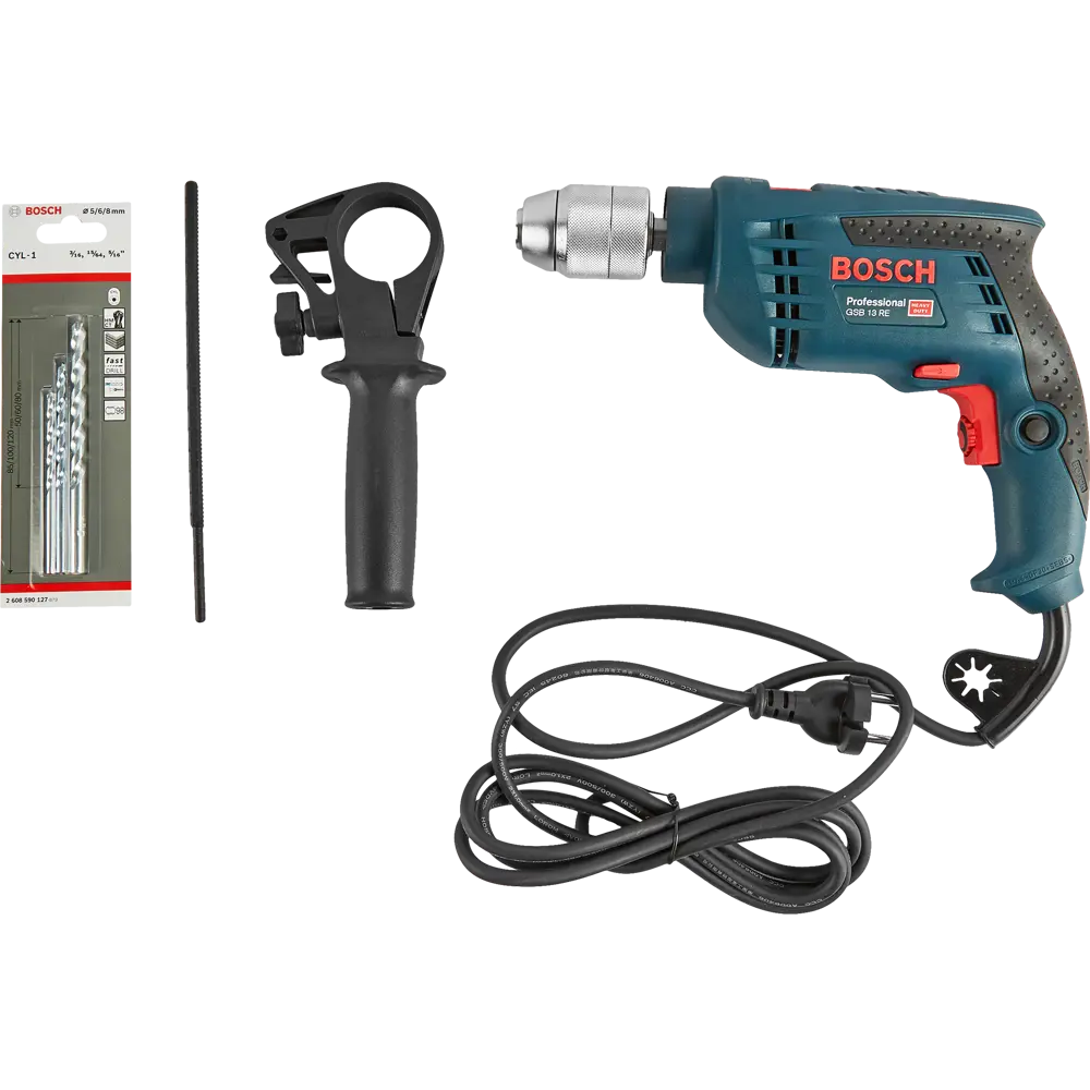 Дрель ударная сетевая Bosch Professional GSB 13 RE, 600 Вт 19387032 STLM-2193250  - Вид №8