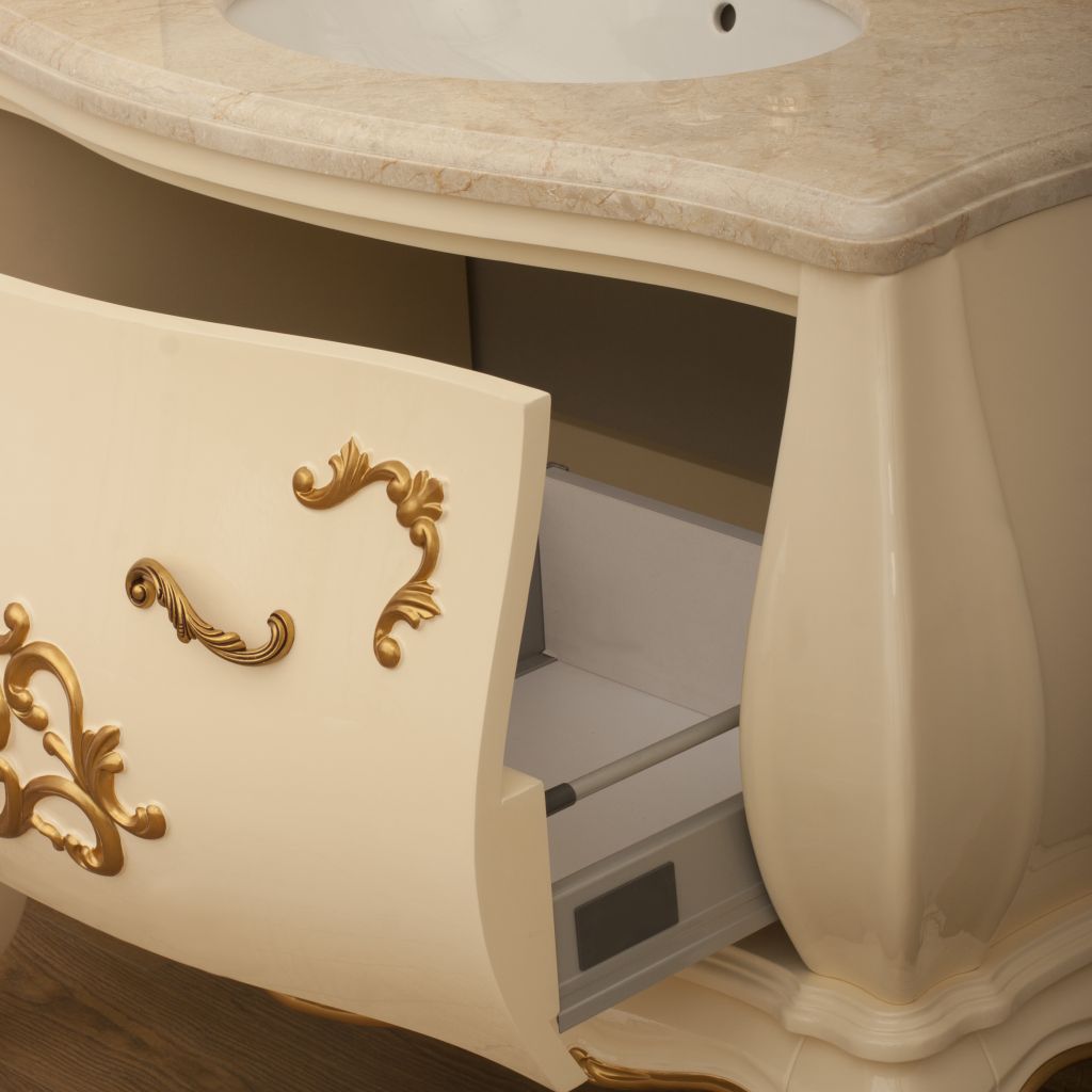 Тумба DONATO арт. BDF-5005 Бежевый с золотом Tessoro BDF5005CBG - Вид №2