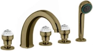 Смеситель MIGLIORE Axo Swarovski ML.AXO-680F.DO для ванны/душа - золото  - Вид №1