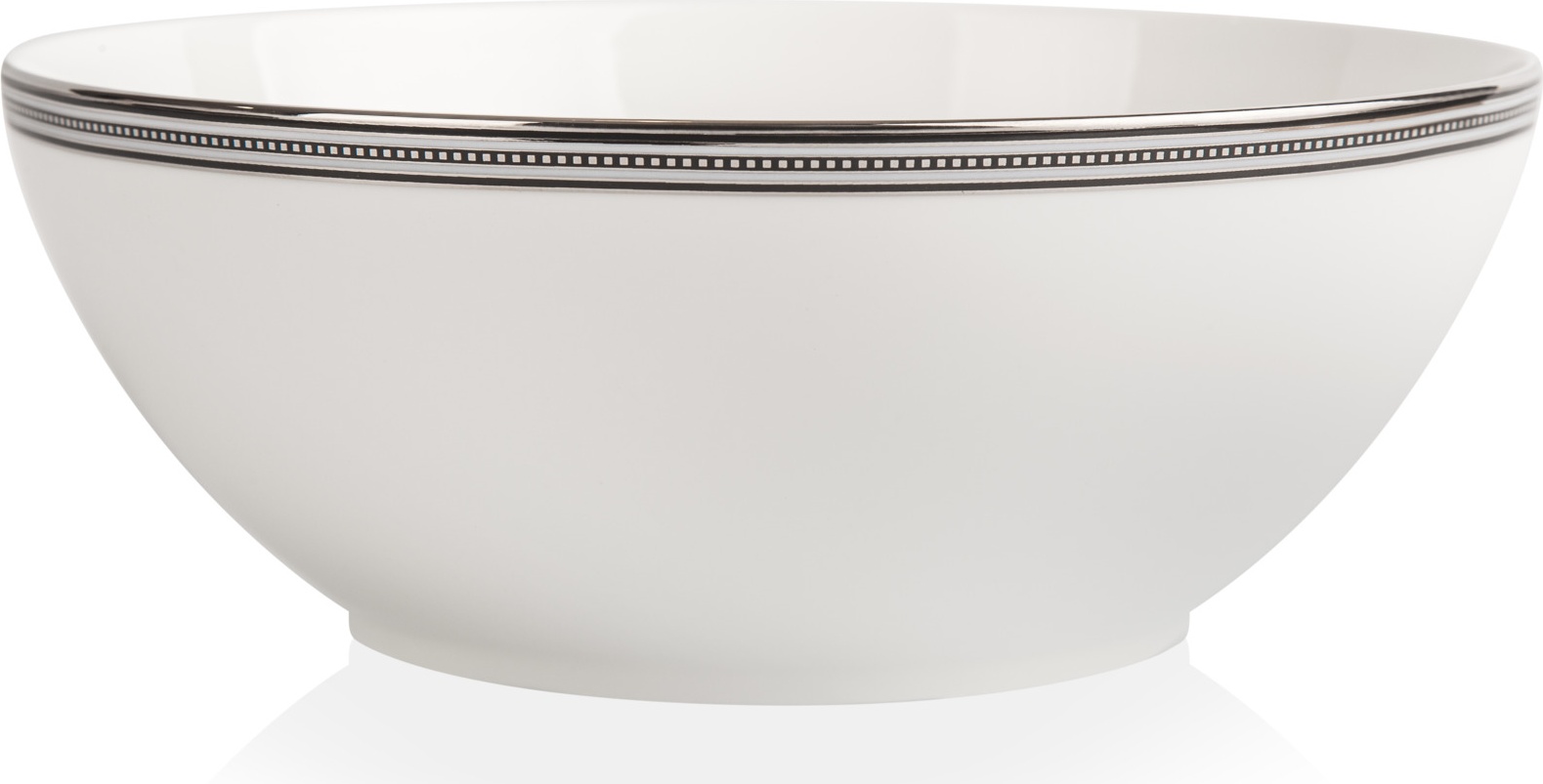 10646032 Noritake Салатник круглый Noritake "Богарт платиновый" 22,4см Фарфор костяной 