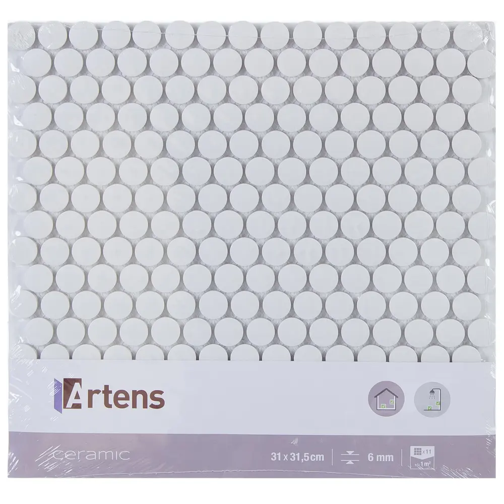 Мозаика Artens, 31х31.5 см, керамика, цвет белый 18738353 STLM-2109530  - Вид №4