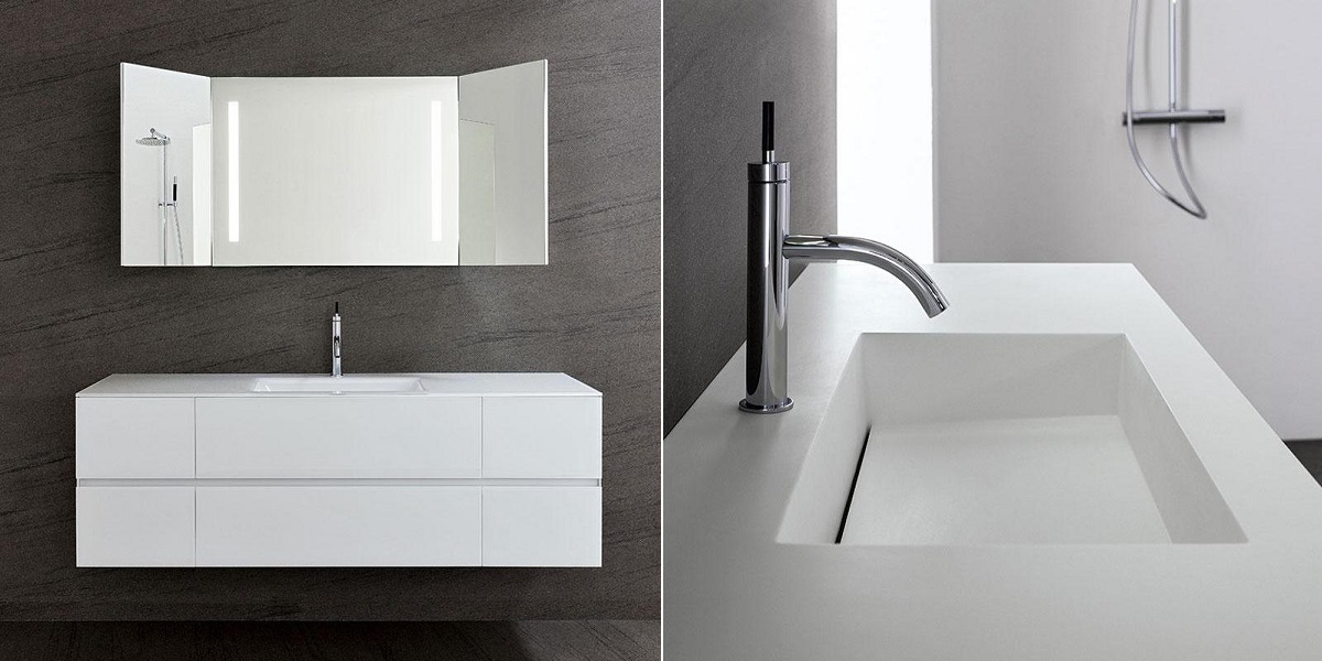 Мебель для ванной в матовой отделке Crystal CY02 OASIS BATHROOM Master Crystal - Вид №1