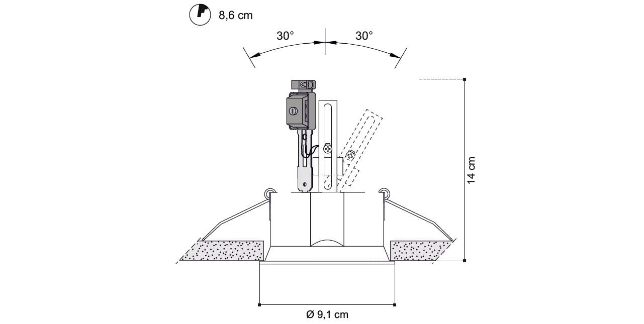 Регулируемый светодиодный прожектор EGOLUCE крышка ARCH-00068971 - Вид №2