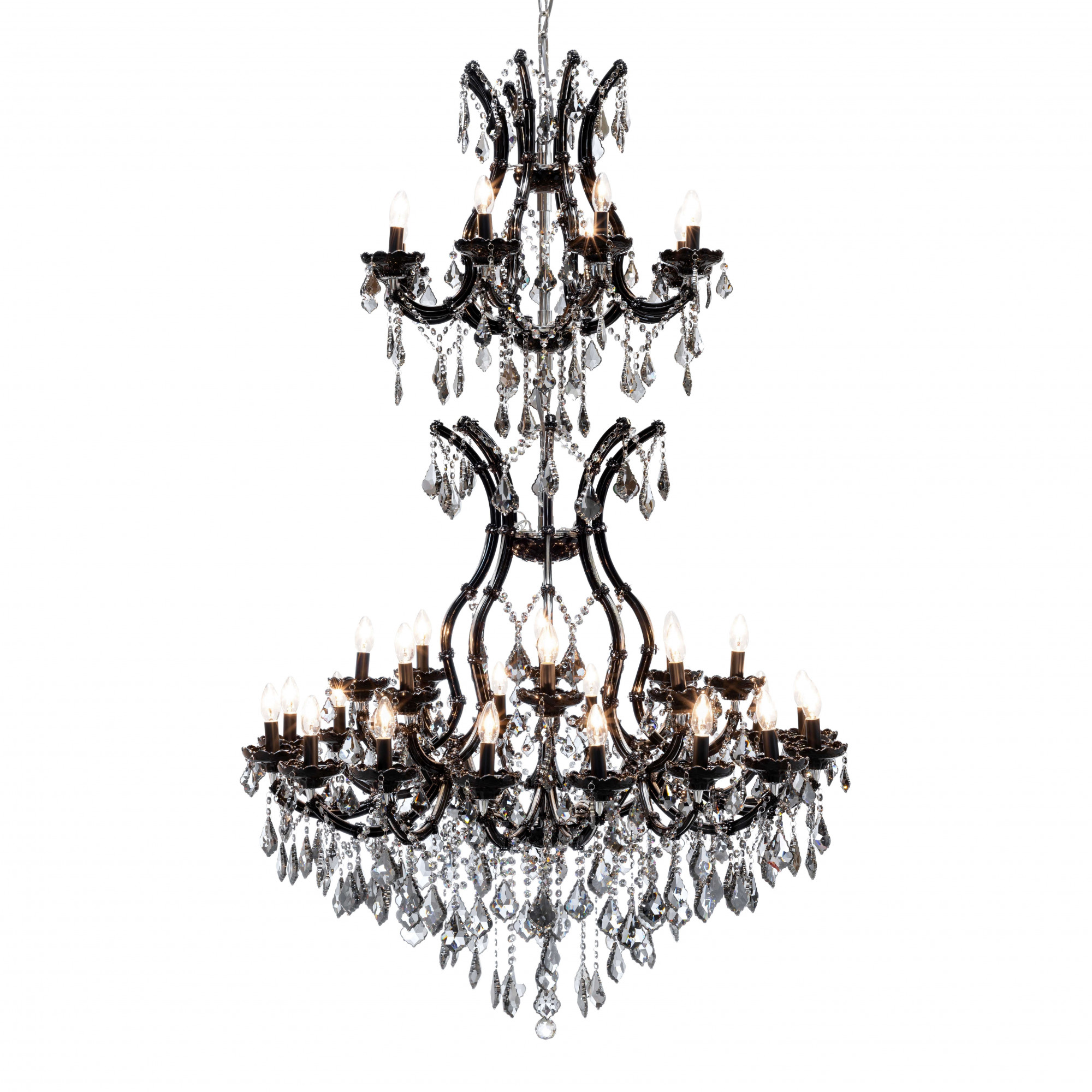 500303-BS ABHIKA ЛАМПЫ ПЛАМЕНИ2 32 BLACK/SILVER 