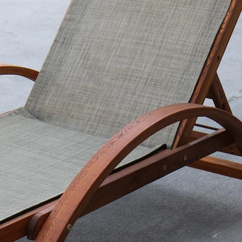 Шезлонг-лежак с круглыми подлокотниками "Мальта" Olive AFINA  130449 Коричневый  - Вид №3