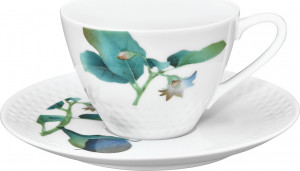 10613963 Noritake Чашка чайная с блюдцем Noritake "Овощной букет.Баклажан" 210мл Фарфор