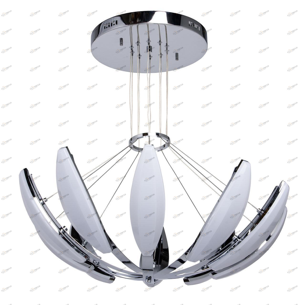 Подвесная светодиодная люстра De Markt Фленсбург 9 609013210 DE MARKT ДИЗАЙНЕРСКИЕ, ФЛЕНСБУРГ 186717 Хром 