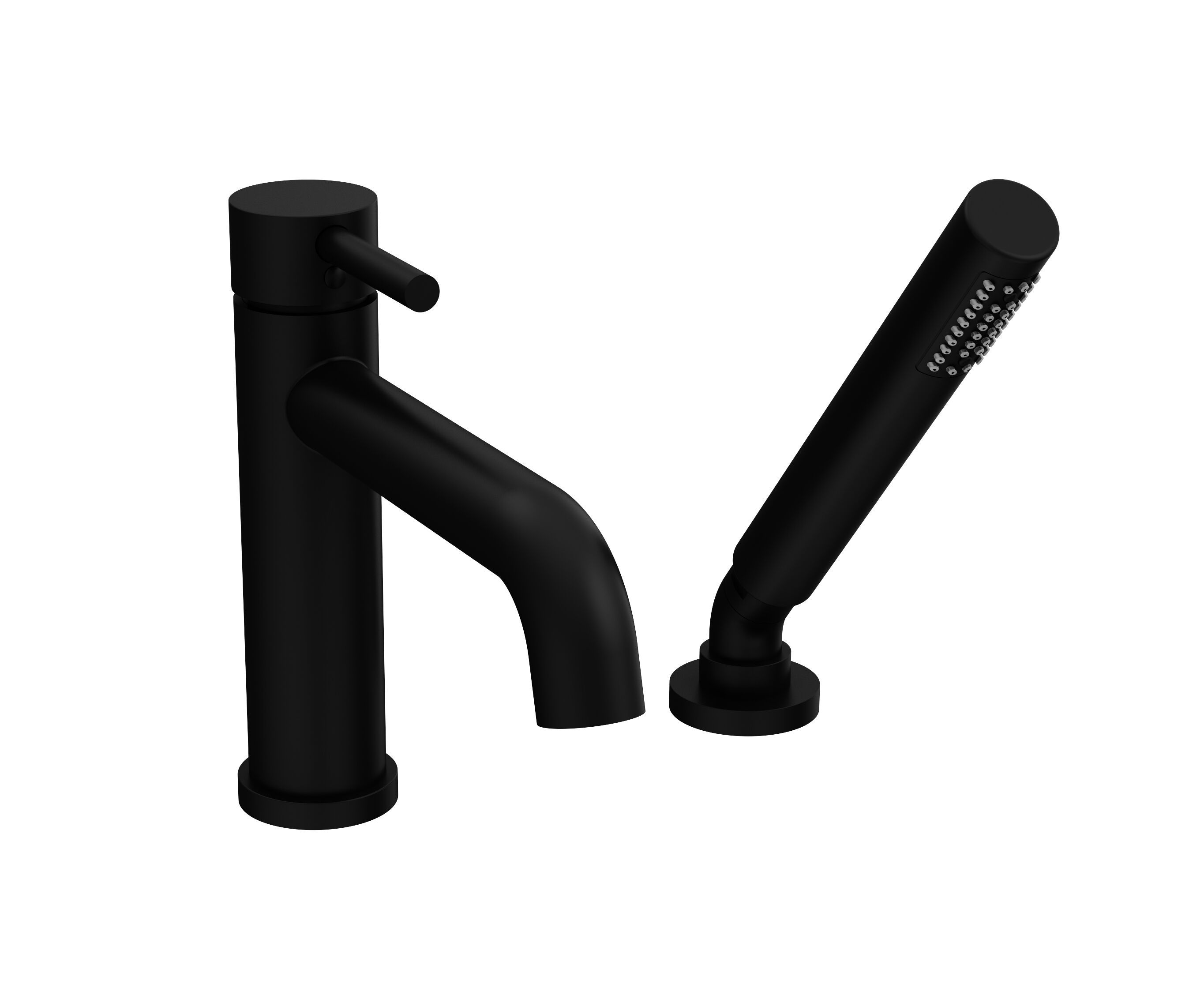 Смеситель для ванны с 2 отверстиями и ручным душем BARIL Zip B66 ARCH-00016179 - Вид №2