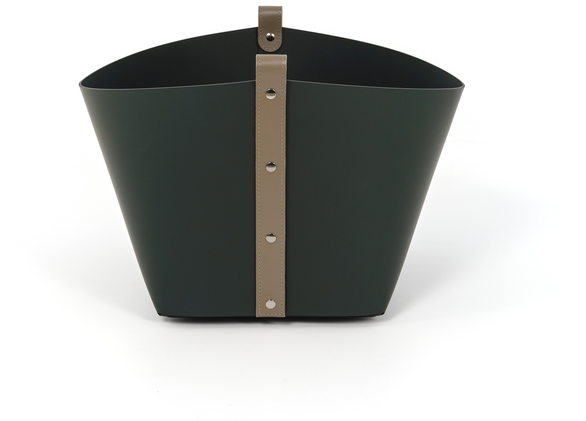 Корзина Ovo - 40X44XH39см / Серо-коричневый / регенерированная кожа_манго