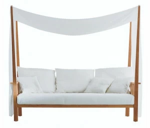 Gervasoni 3-местный садовый диван с балдахином из ткани Gervasoni outdoor