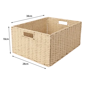 Корзина Konsensa 38x28x18 см бумага цвет бежевый 89439449 STLM-2095796