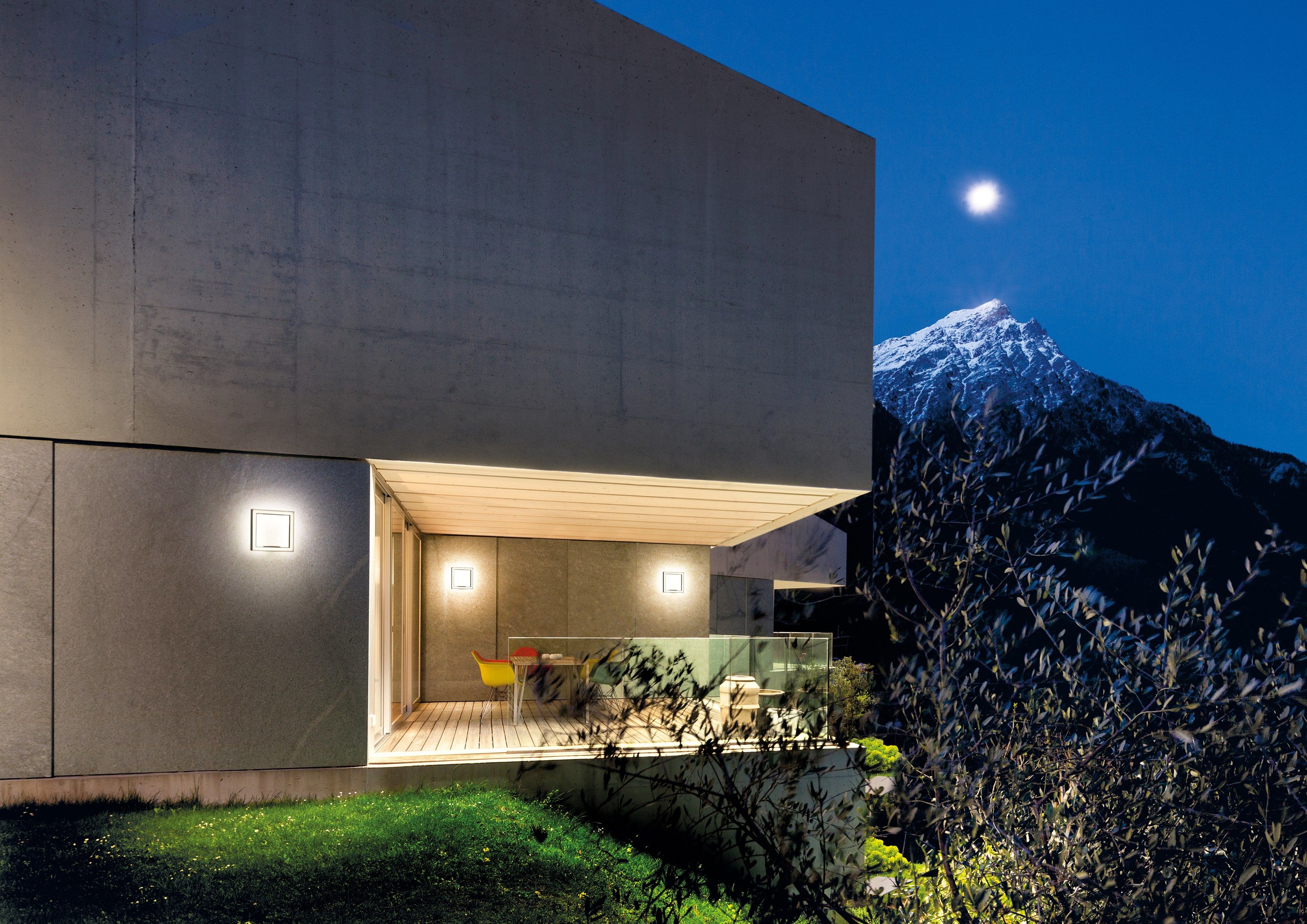 Алюминиевый светодиодный наружный настенный светильник SIMES отделка ARCH-00042782 - Вид №2