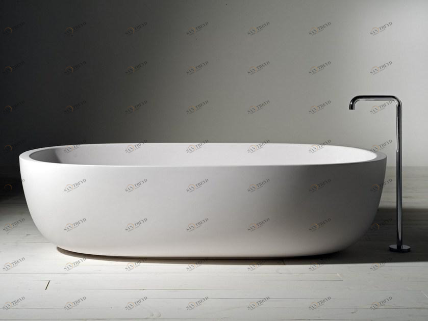 Boffi Овальная ванна из cristalplant® Iceland sun-id-1407074