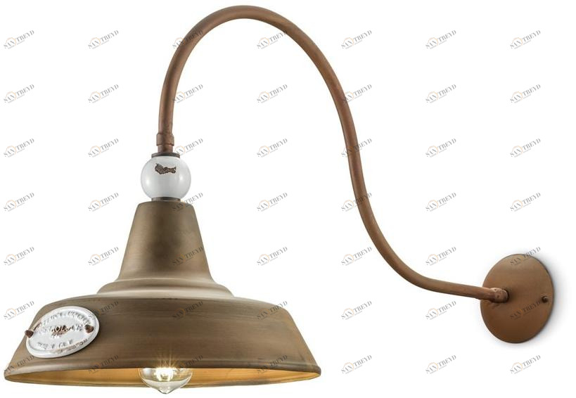 FERROLUCE Бра из металла с фиксированным кронштейном Grunge C1602