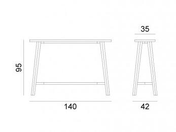 Gervasoni Прямоугольная консоль из ореха Gray sun-id-1386717 - Вид №8