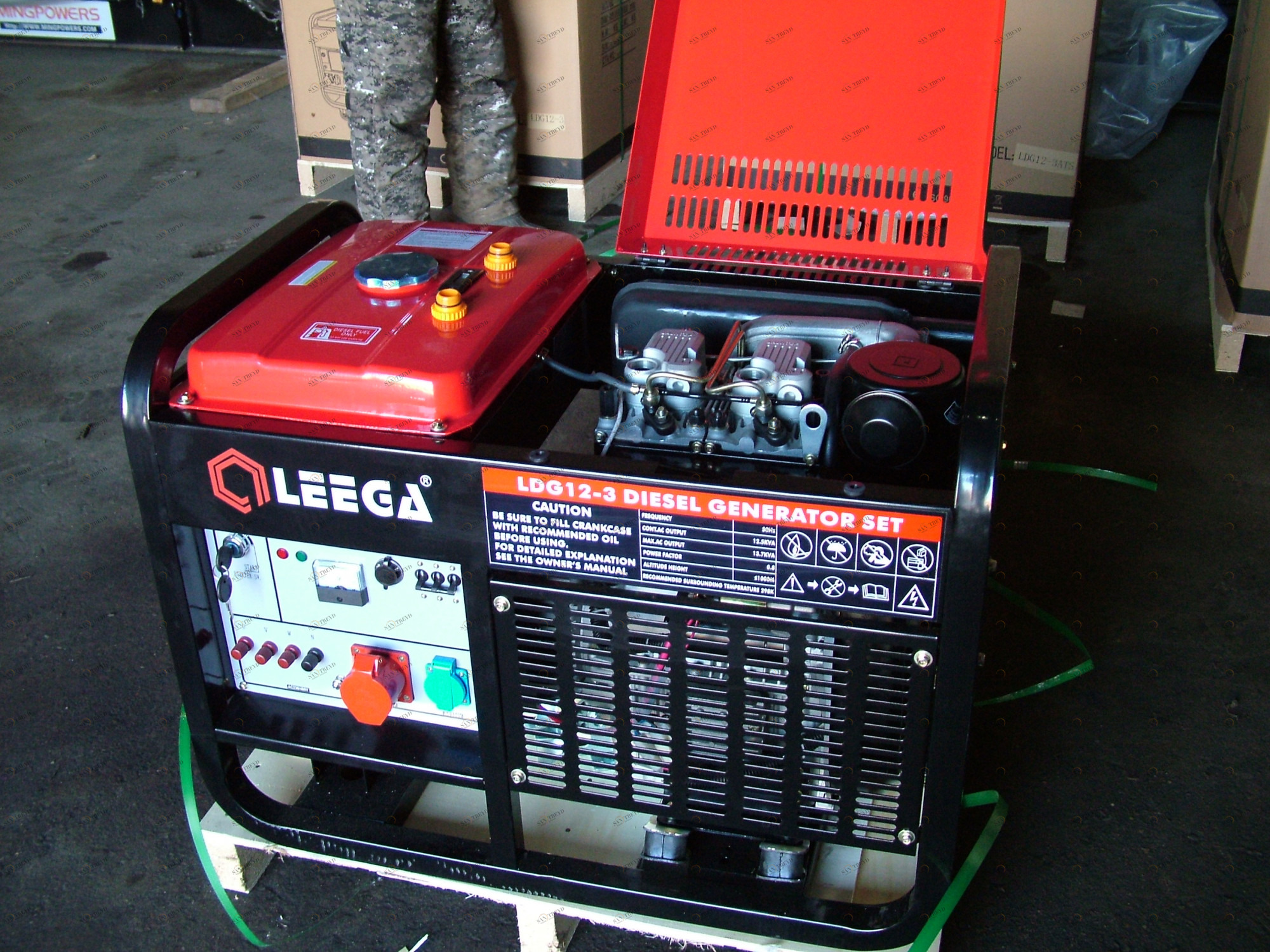 Генератор дизельный Амперос LDG12 E sun-id-1032126