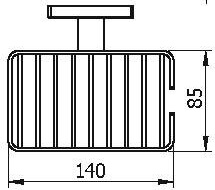 11960A Мыльница подвесная цвет хром LANGBERGER ALSTER - Вид №3