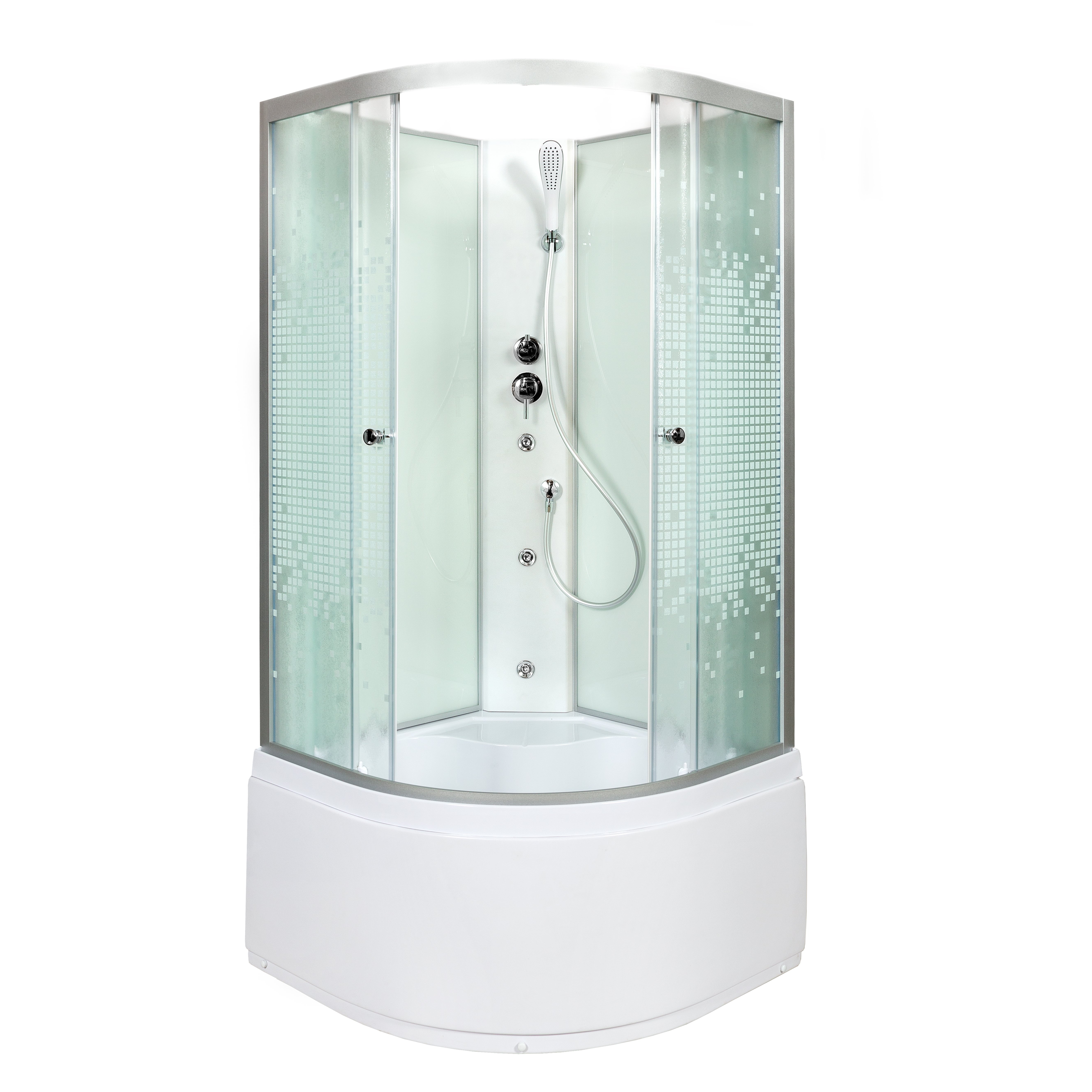 BМ1590 LED с гм. BLACK Душевая кабина DETO Серия ВМ L 980 N с гидромассажем - Вид №16