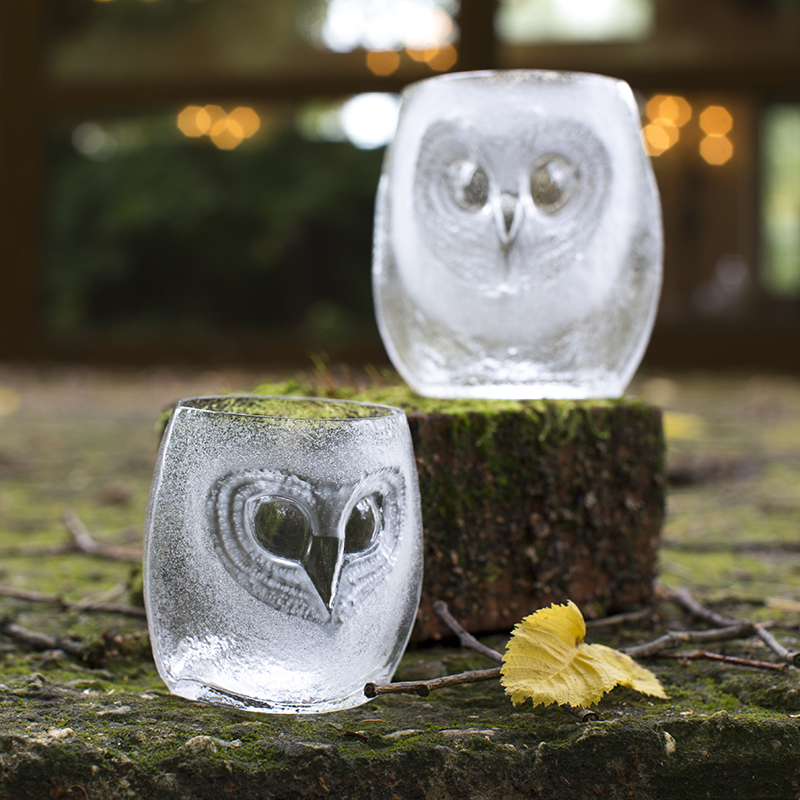 42043 Стакан из прозрачного хрусталя "Сова" (большой), 100 мм. Maleras  - Вид №3