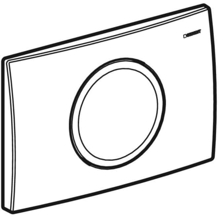 115.120.46.1 Смывная клавиша Geberit Delta11, смыв/стоп Geberit  - Вид №1