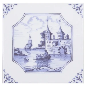 Декор Английский Делфт Крепость, 20х20 см 16387334 STLM-2036914