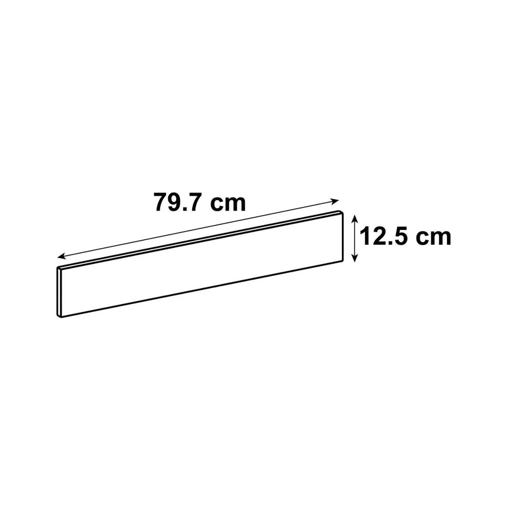Фасад для кухонного ящика Пласт 79.7x12.5 см Delinia ID ЛДСП цвет серый 82010203 STLM-2122649 - Вид №5
