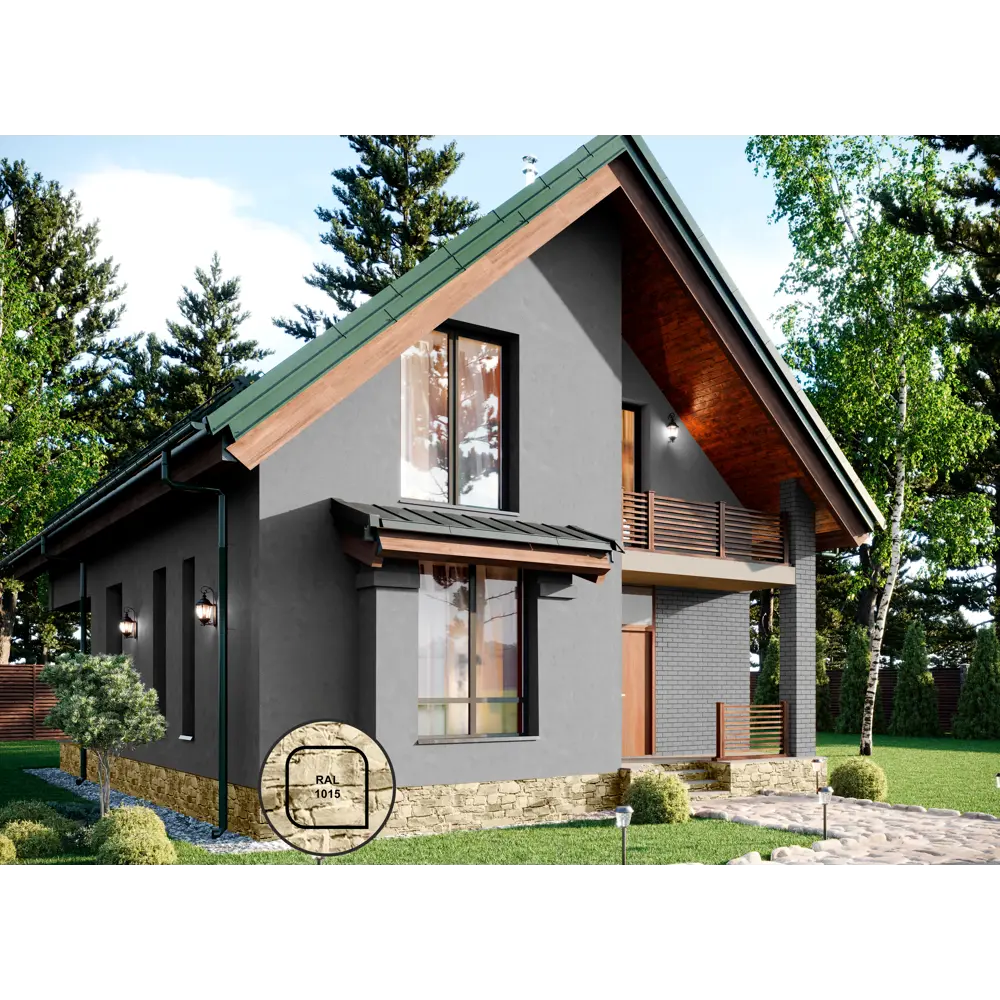 LINNIMAX Фасадная краска Acryl Starke Fassade - матовая белая для наружных работ 2.5 л 89349577 STLM-1540801 - Вид №4