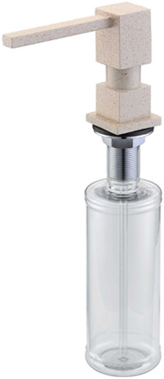 Встраиваемый дозатор ZorG Inox ZR-22 КВАРЦ для жидкого мыла, кварц