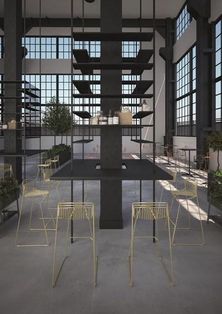 Luxy Табурет из стали с высокими санками и спинкой Ribelle sun-id-1503333 - Вид №2