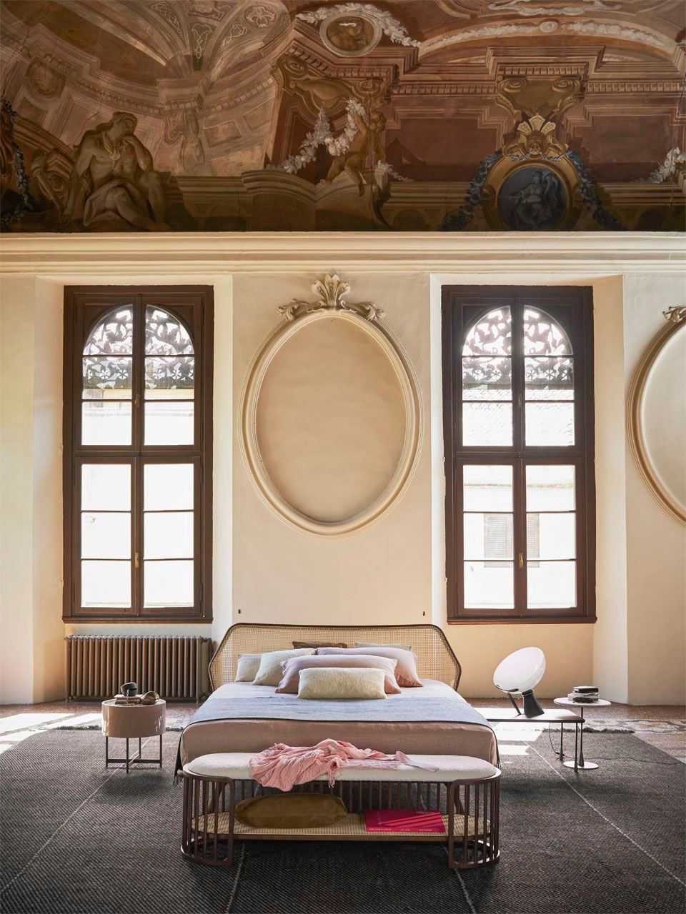 Кровать из массива дерева с изголовьем из Венской соломы Pianca TRAMA ARCH-00054304 - Вид №7