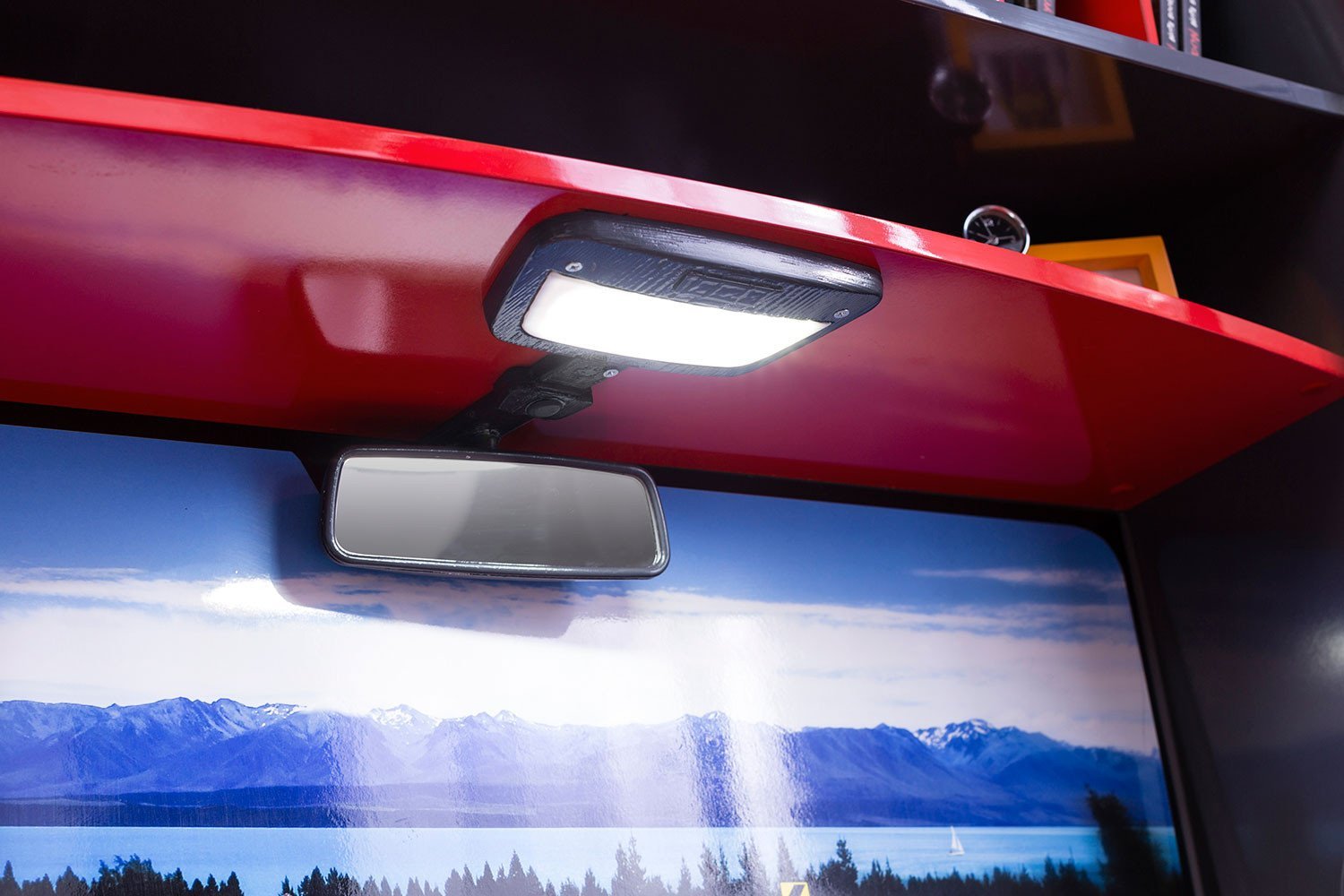 Письменный стол с надстройкой черно-красный Champion Racer CILEK CHAMPION RACER 00-3832540 Красный Santreyd  - Вид №1