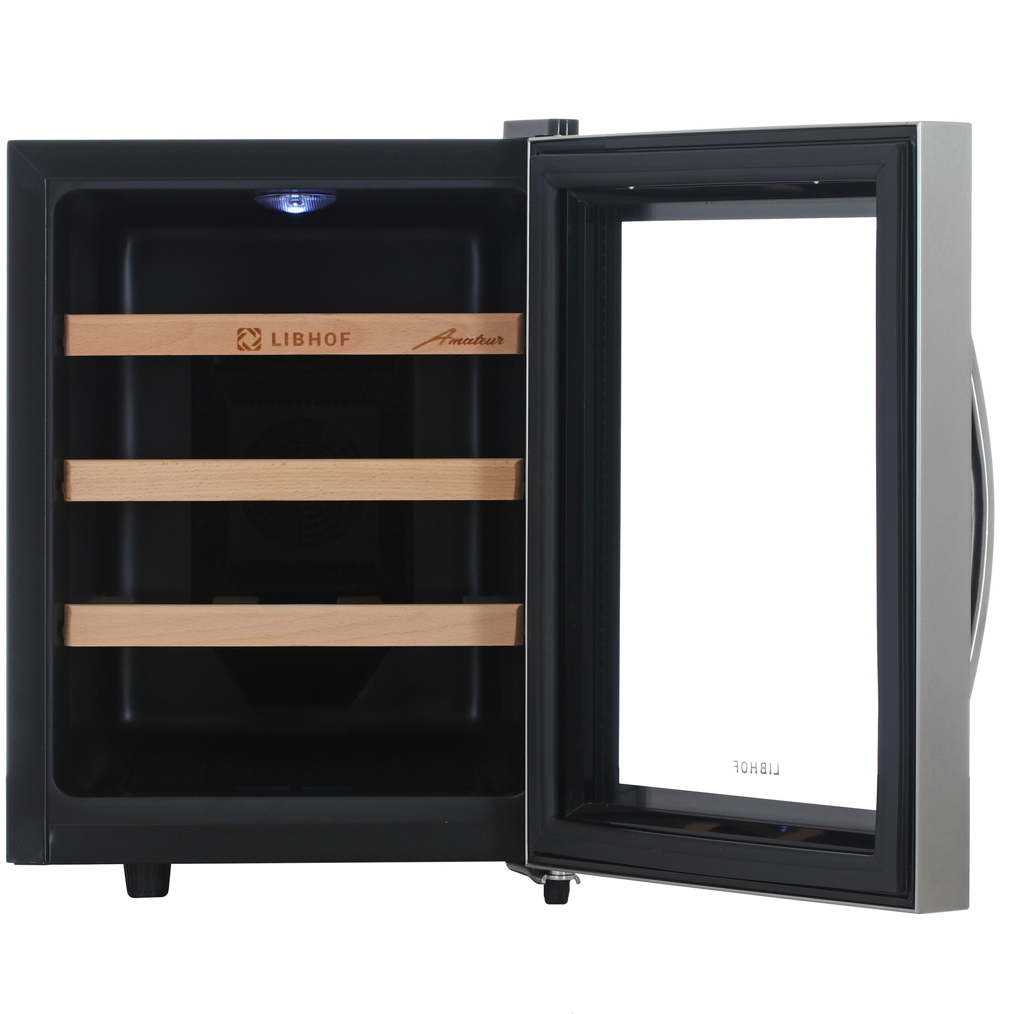 9965395 Винный шкаф Libhof AM-12 серебристый, черный STDN-0083367 - Вид №1