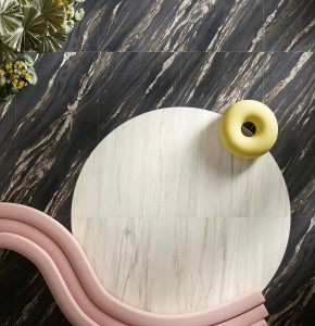 Пол / керамогранит с мраморным эффектом