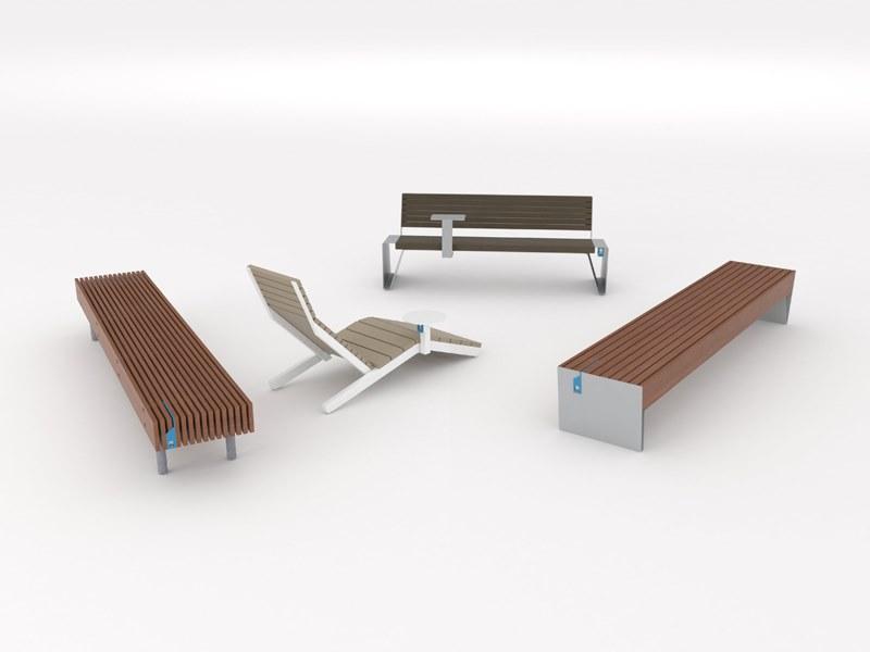 mmcité1 Модульная скамья без спинки Woody sun-id-1383464 - Вид №3