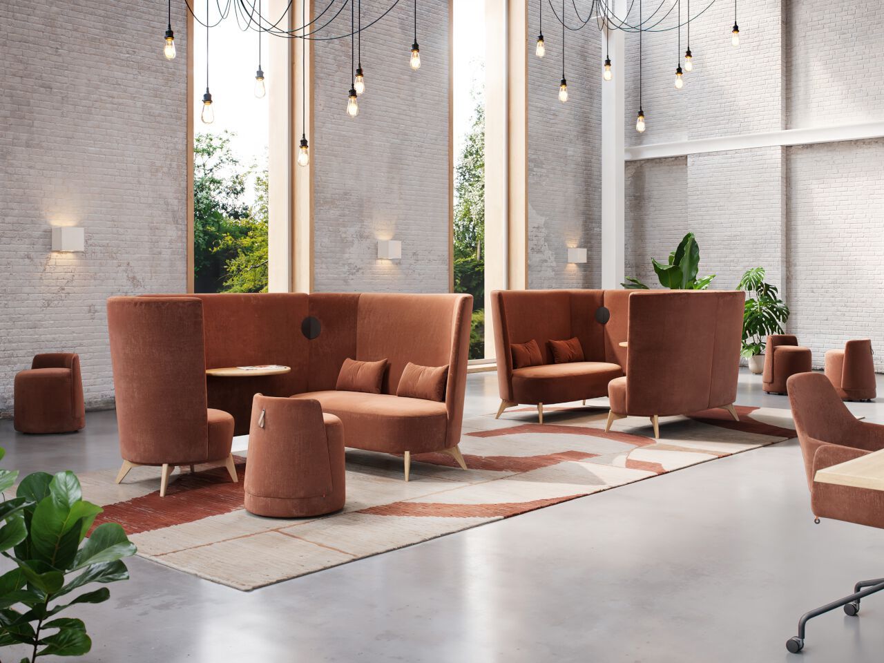 Круглый пуф из ткани Mobitec Болеро ARCH-00029326 - Вид №5